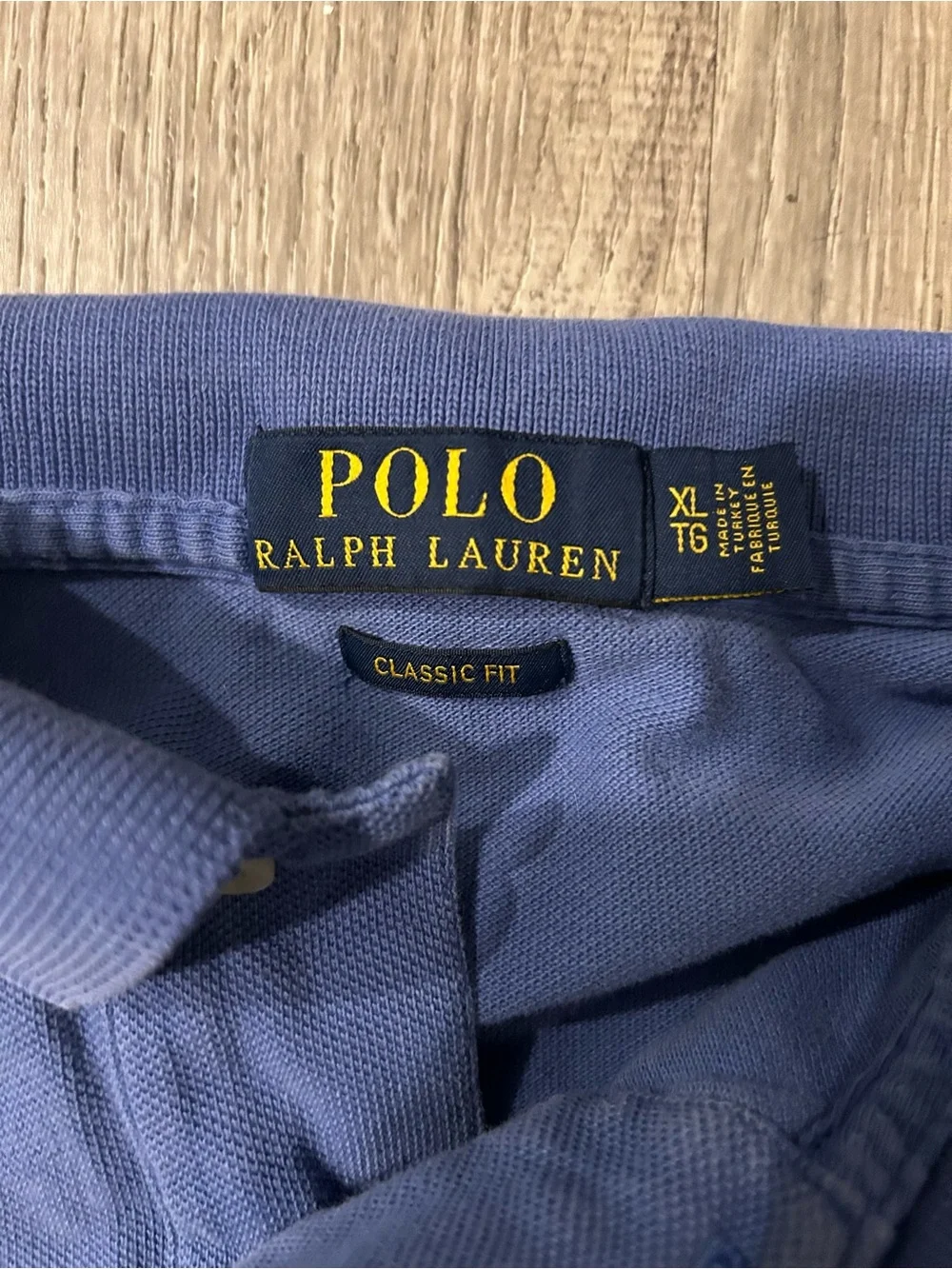 Ralph Lauren Polo Shirt in Blue with White Pony XL